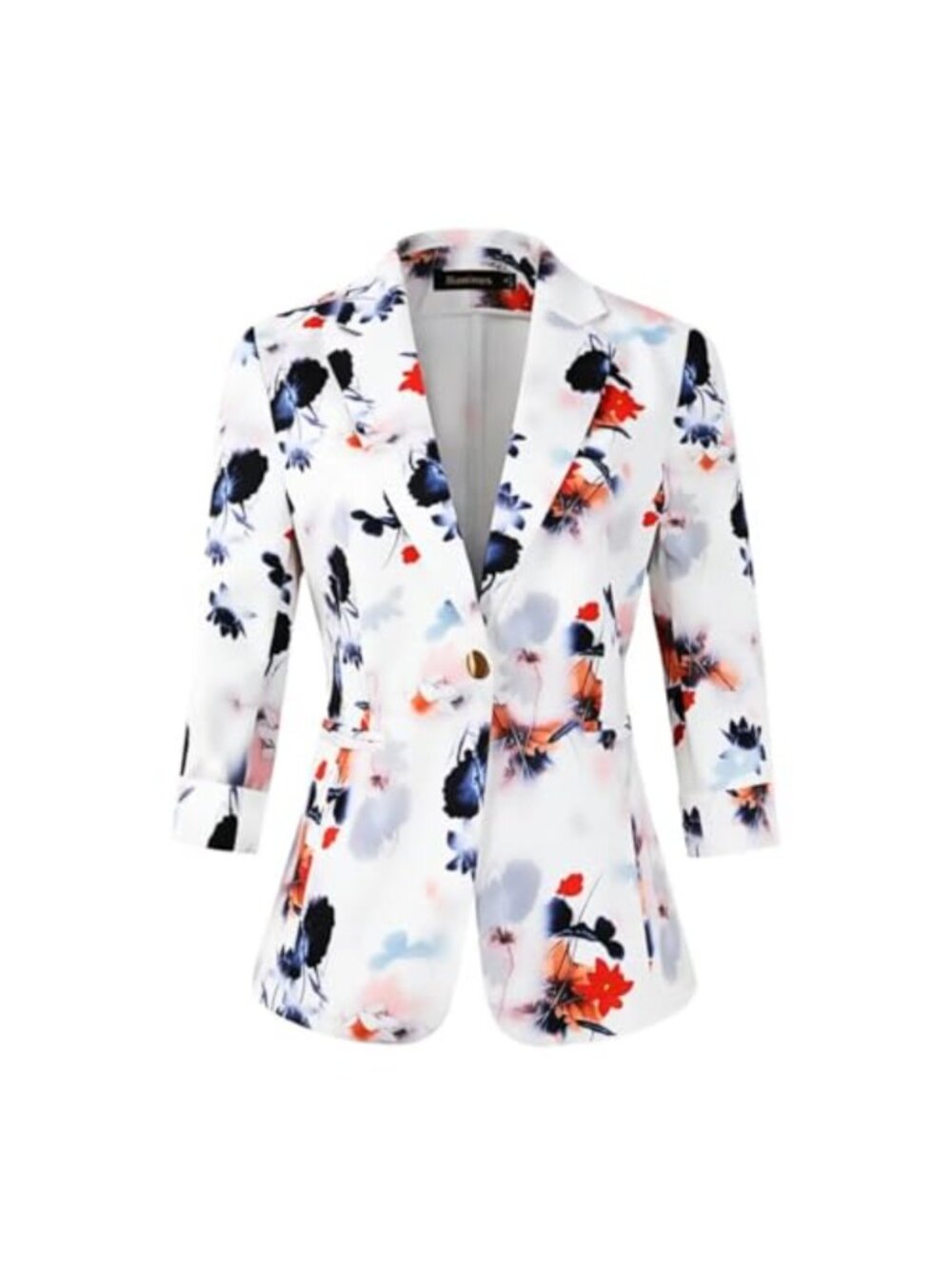 Women's 3/4 Sleeve Blazer Lightweight Office Work Suit Jacket